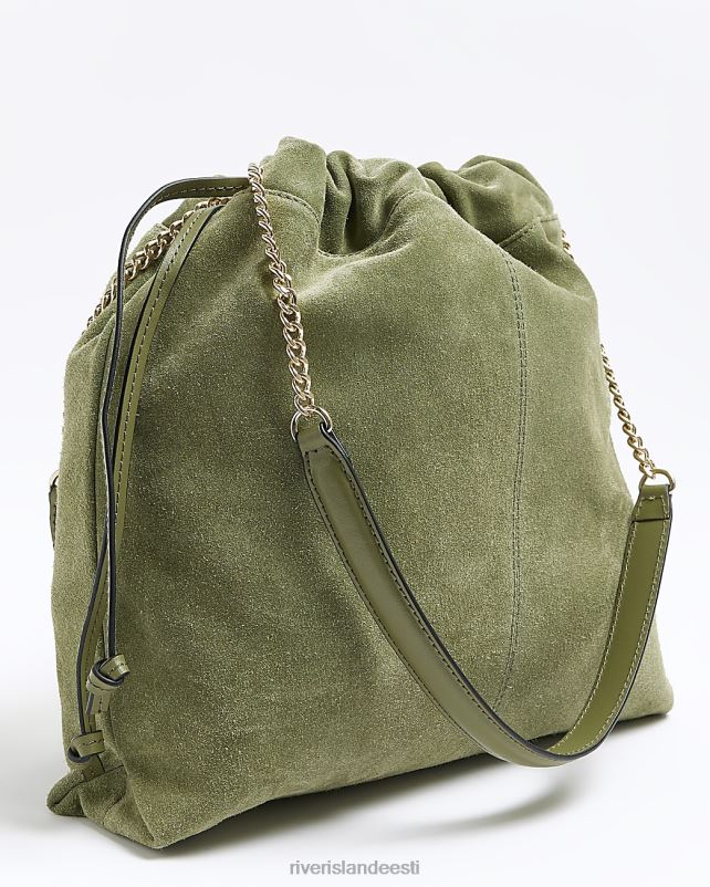 tarvikud roheline naised River Island seemisnahast kettrihmaga õlakott 44TLL4190