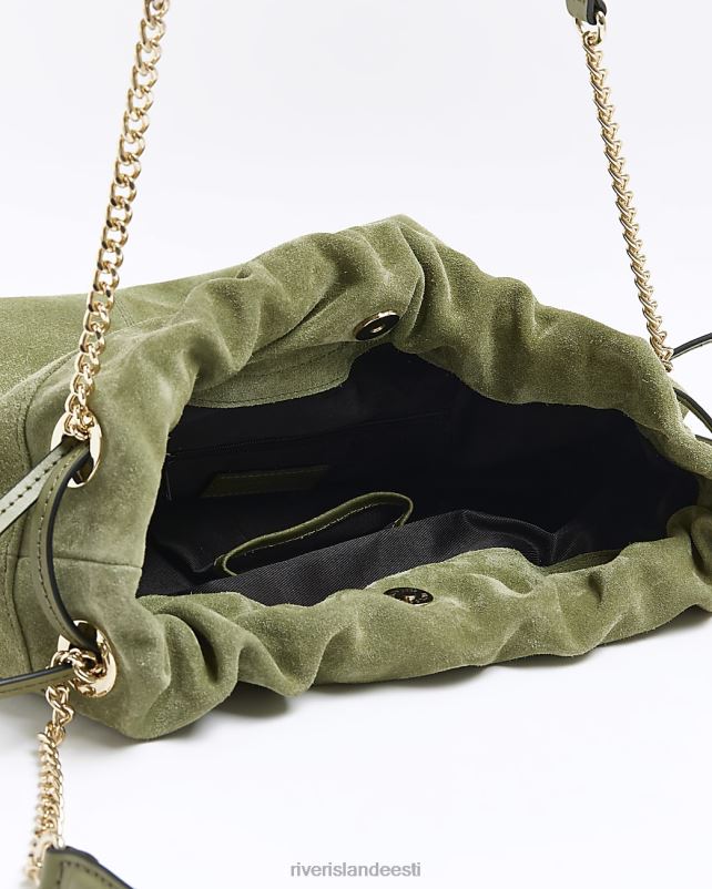 tarvikud roheline naised River Island seemisnahast kettrihmaga õlakott 44TLL4190