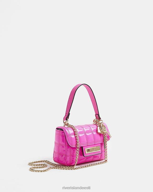 tarvikud roosa naised River Island patenteeritud tepitud õlakott 44TLL3954