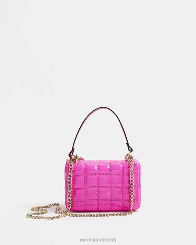 tarvikud roosa naised River Island patenteeritud tepitud õlakott 44TLL3954