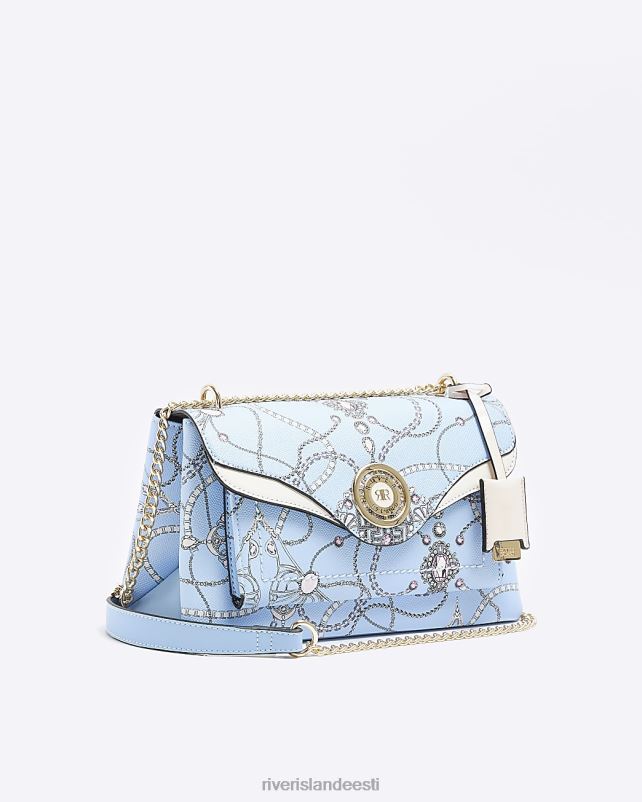 tarvikud sinine naised River Island ehteprindiga õlakott 44TLL927