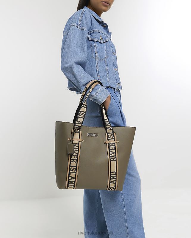 tarvikud khaki naised River Island ri rihmaga poekott 44TLL1459