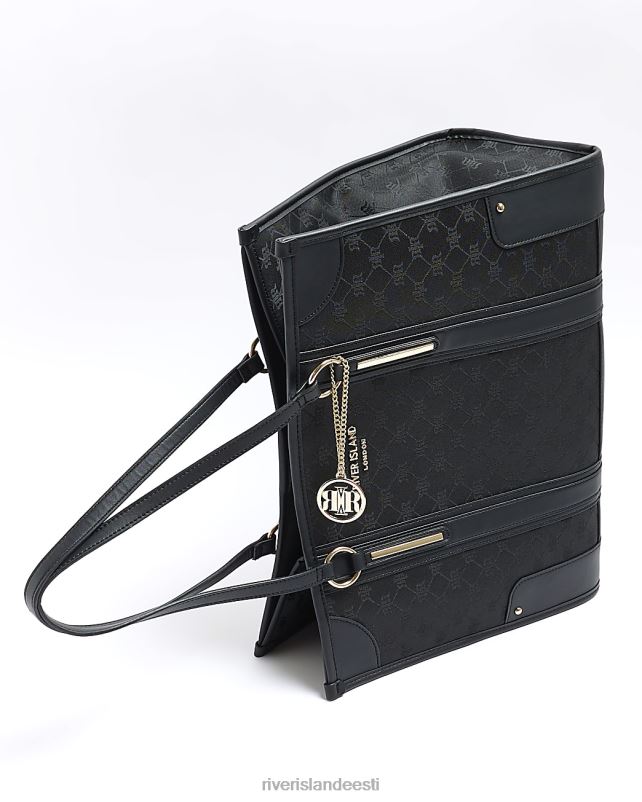 tarvikud must naised River Island žakaarri monogramm ostukott 44TLL1333