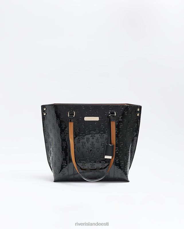 tarvikud must naised River Island ri monogramm poekott 44TLL736
