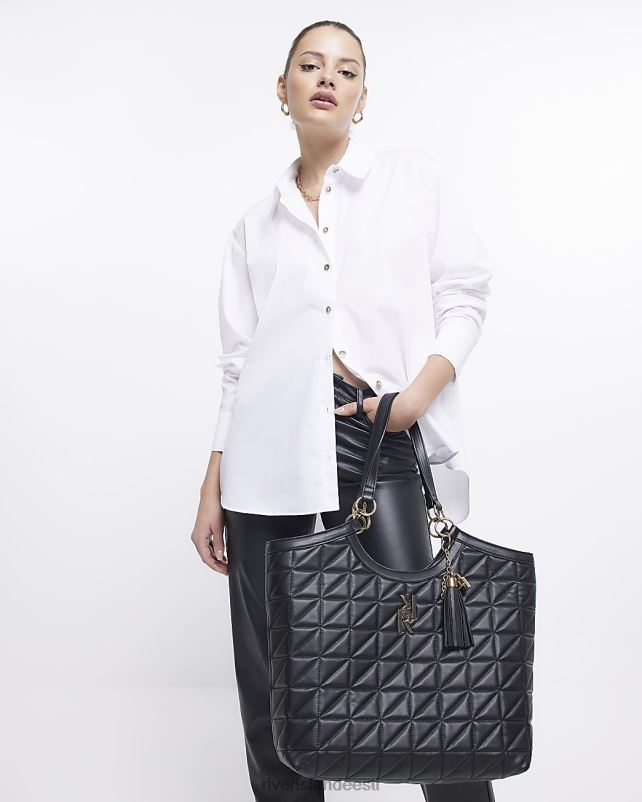 tarvikud must naised River Island tepitud poekott 44TLL690