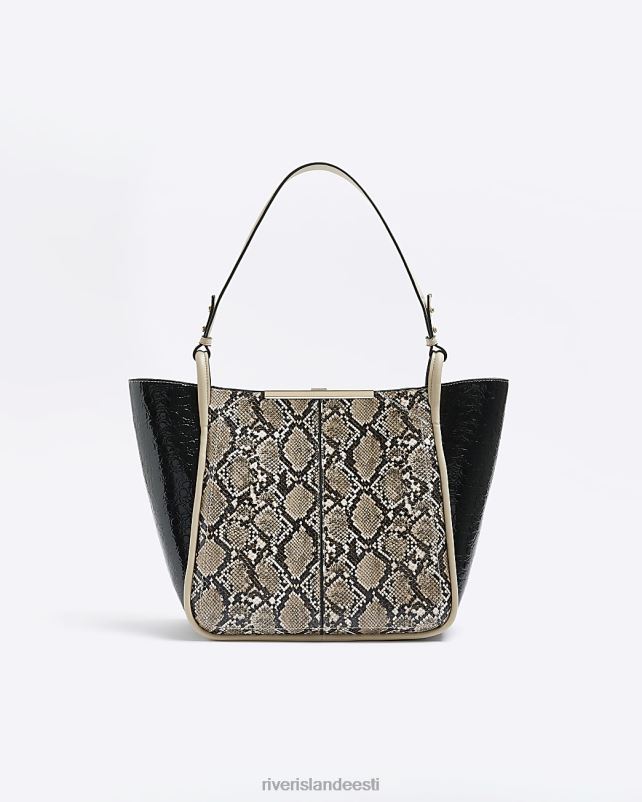 tarvikud pruun naised River Island loomaprintidega poekott 44TLL1180