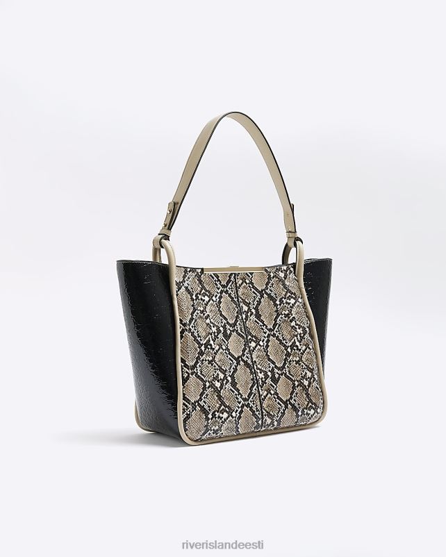 tarvikud pruun naised River Island loomaprintidega poekott 44TLL1180