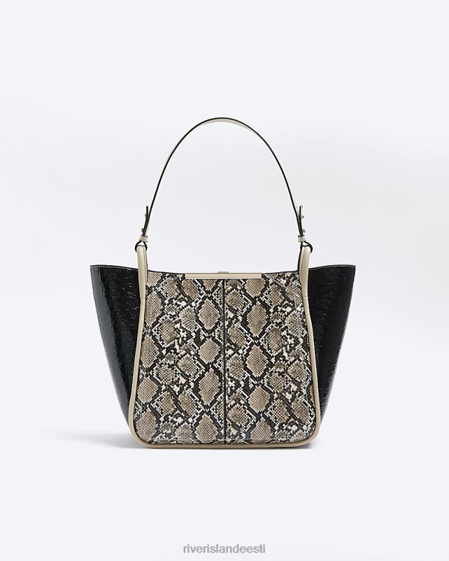 tarvikud pruun naised River Island loomaprintidega poekott 44TLL1180