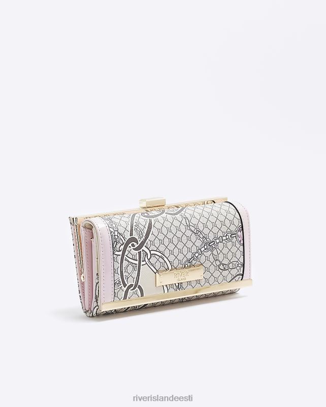 tarvikud beež naised River Island ri monogramm kett rahakott 44TLL487