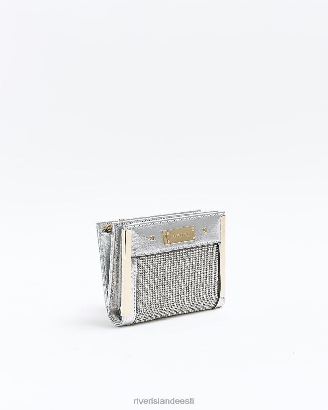 tarvikud hõbedane naised River Island kokkupandav rahakott 44TLL1178