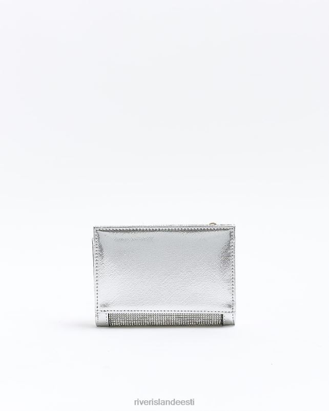 tarvikud hõbedane naised River Island kokkupandav rahakott 44TLL1178