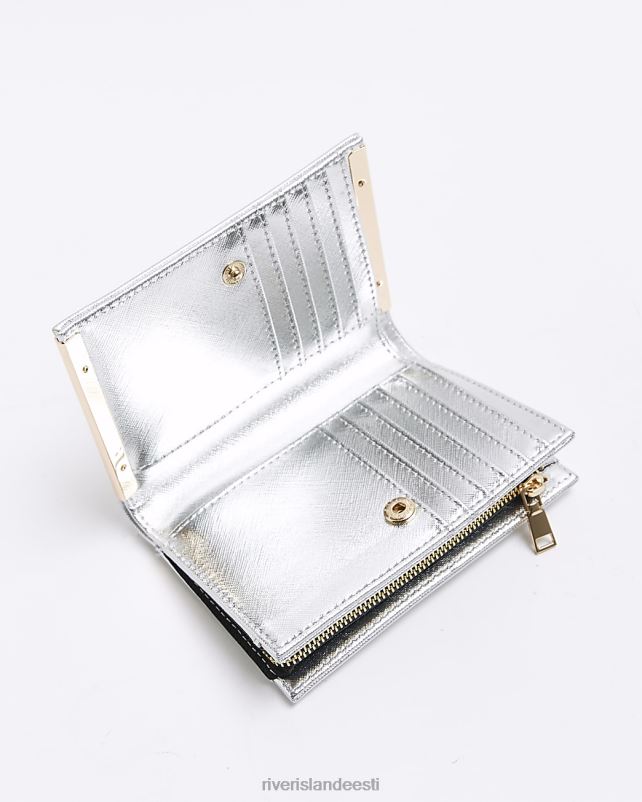 tarvikud hõbedane naised River Island kokkupandav rahakott 44TLL1178