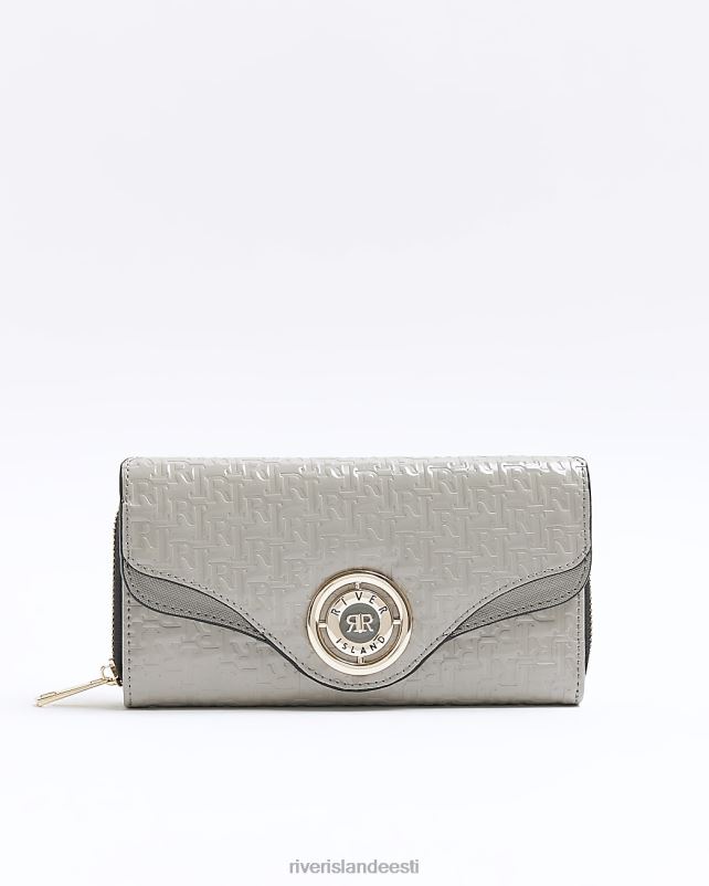 tarvikud hall naised River Island ri monogramm reljeefne rahakott 44TLL845