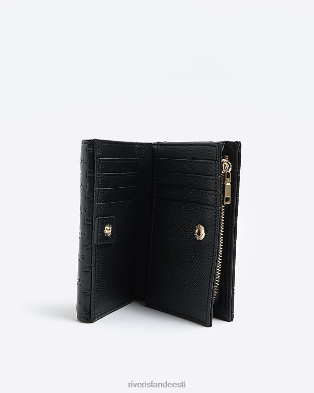 tarvikud must naised River Island reljeefne rahakott 44TLL1303