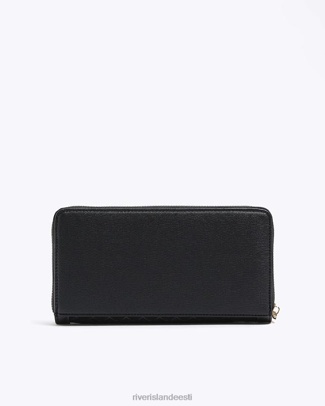 tarvikud must naised River Island ri monogramm rahakott 44TLL3876