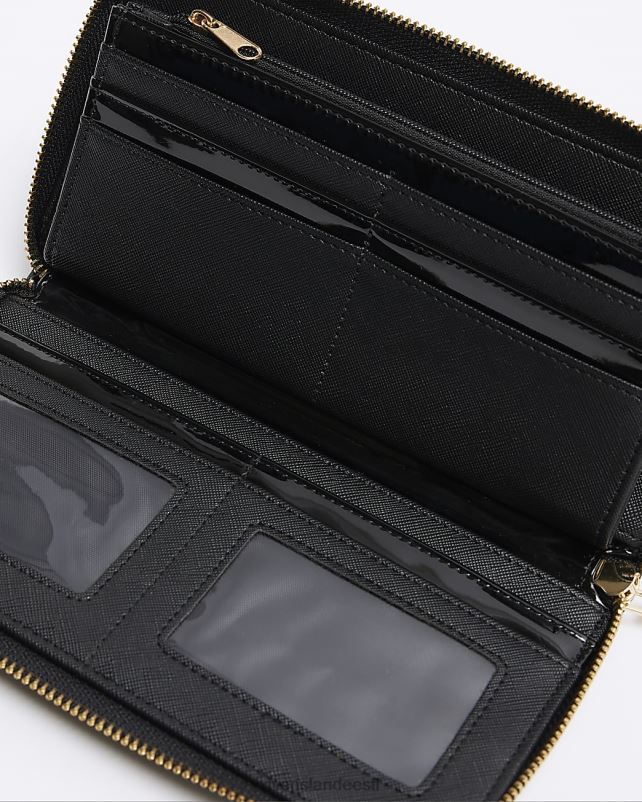 tarvikud must naised River Island ri monogramm rahakott 44TLL3876