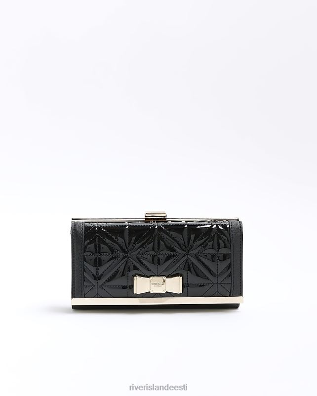 tarvikud must naised River Island tepitud vibu detailidega rahakott 44TLL4088