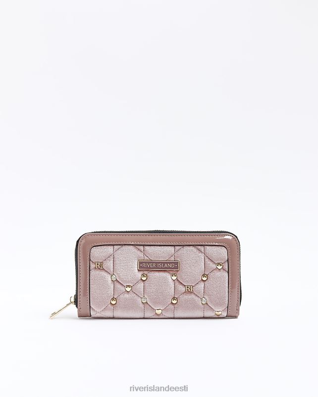 tarvikud roosa naised River Island sametine rahakott 44TLL4256