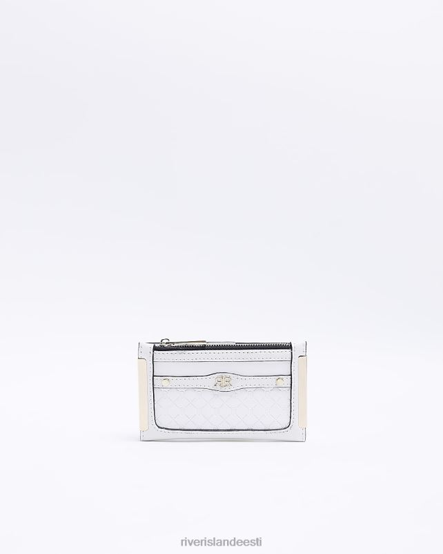 tarvikud valge naised River Island ri reljeefne rahakott 44TLL1362