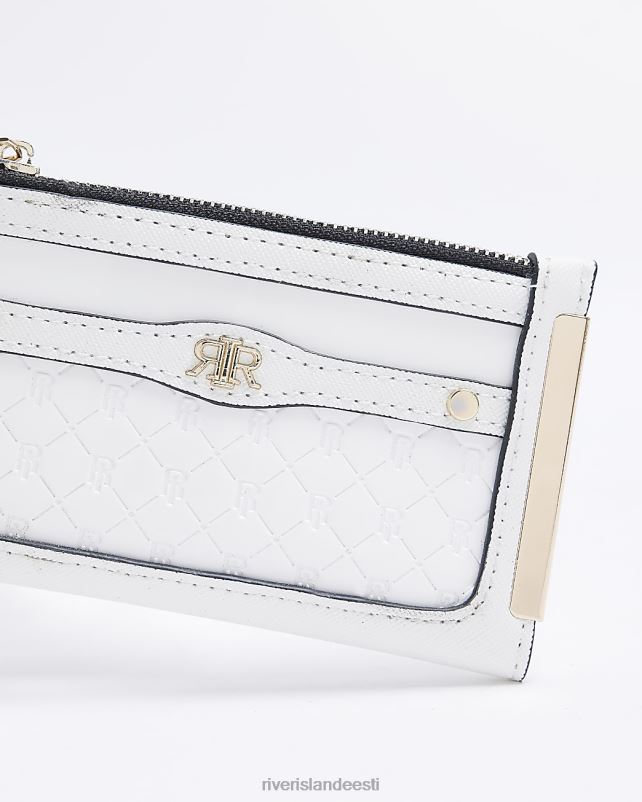 tarvikud valge naised River Island ri reljeefne rahakott 44TLL1362