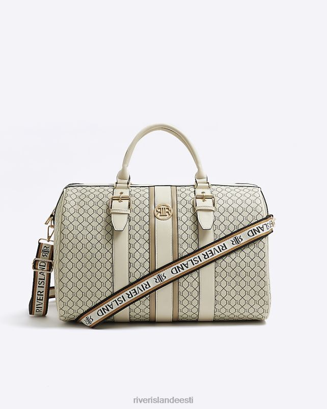 tarvikud beež naised River Island ri monogramm reisikott 44TLL1285