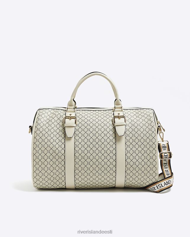 tarvikud beež naised River Island ri monogramm reisikott 44TLL1285
