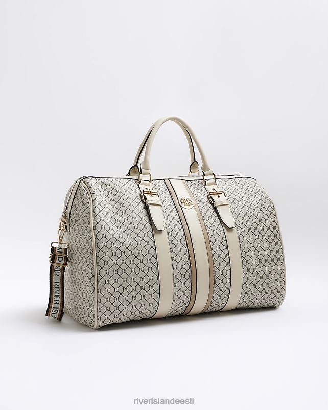 tarvikud beež naised River Island ri monogramm reisikott 44TLL3925
