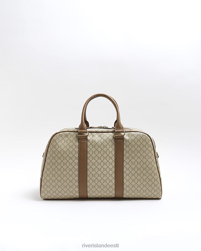 tarvikud beež naised River Island ri monogramm reisikott 44TLL4637