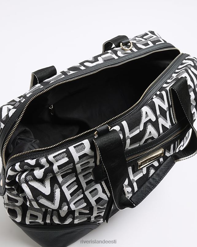 tarvikud must naised River Island žakaarri monogramm reisikott 44TLL4283