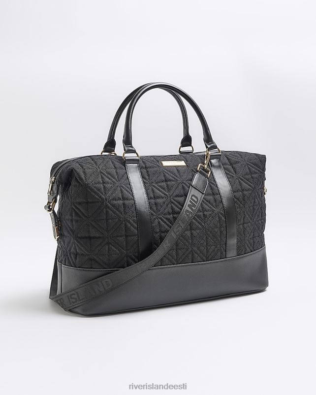 tarvikud must naised River Island žakaarri monogramm reisikott 44TLL458