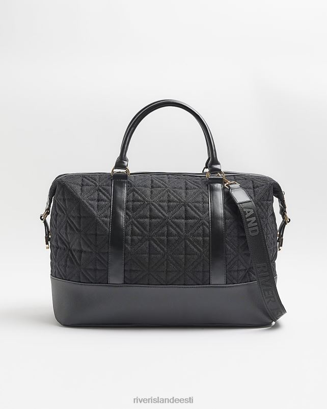 tarvikud must naised River Island žakaarri monogramm reisikott 44TLL458