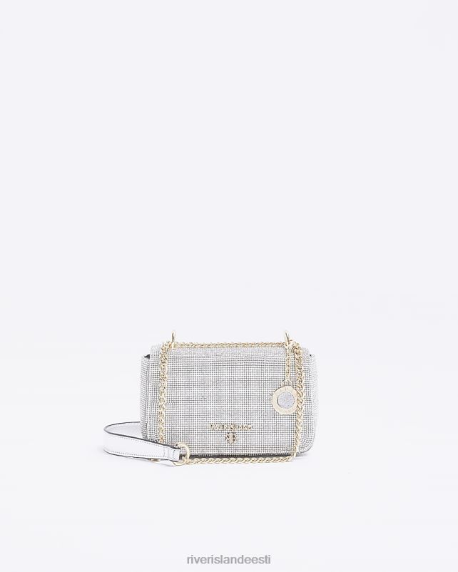 tarvikud hõbedane naised River Island kaunistatud risti kehakott 44TLL4778