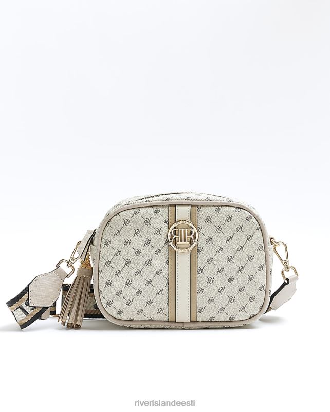 tarvikud hall naised River Island ri monogramm risti kehakott 44TLL932