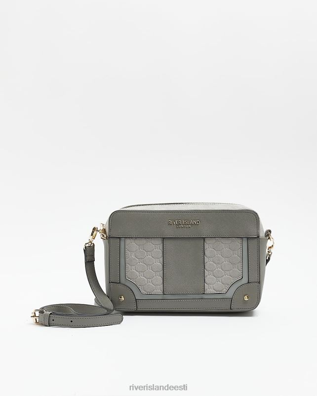 tarvikud hall naised River Island tepitud boxy cross body kott 44TLL328