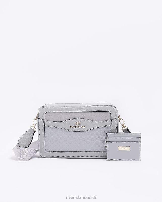 tarvikud hall naised River Island tepitud risti kehakott 44TLL329