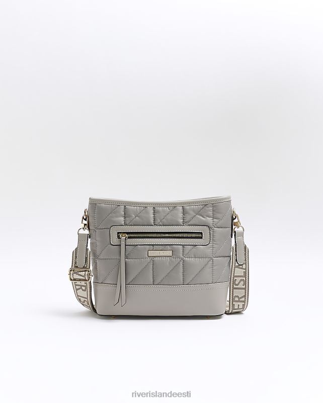 tarvikud hall naised River Island tepitud risti kehakott 44TLL916