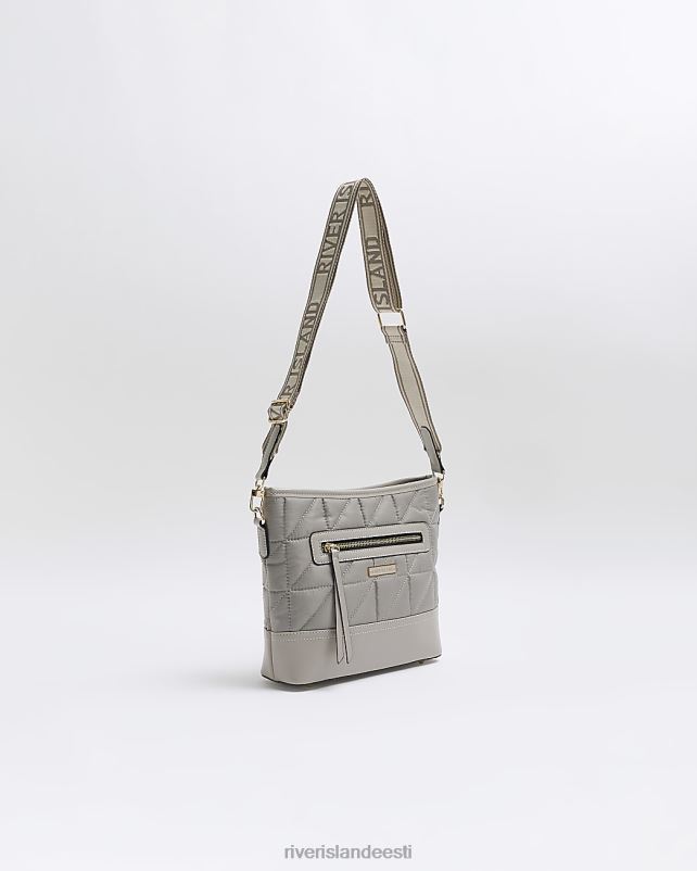 tarvikud hall naised River Island tepitud risti kehakott 44TLL916