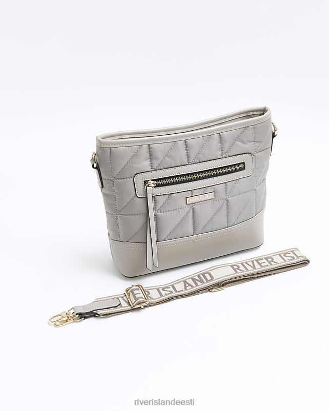 tarvikud hall naised River Island tepitud risti kehakott 44TLL916