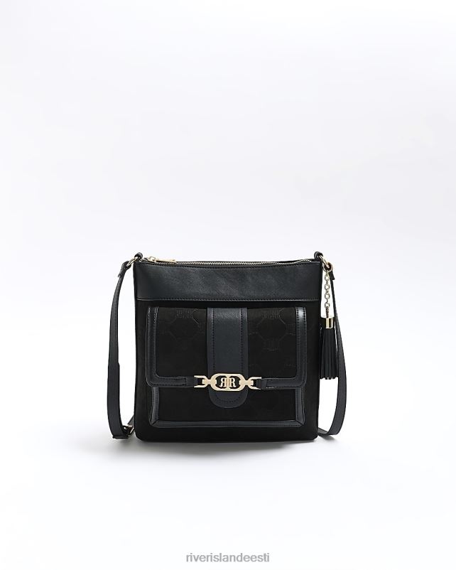 tarvikud must naised River Island risti keha kott 44TLL1269