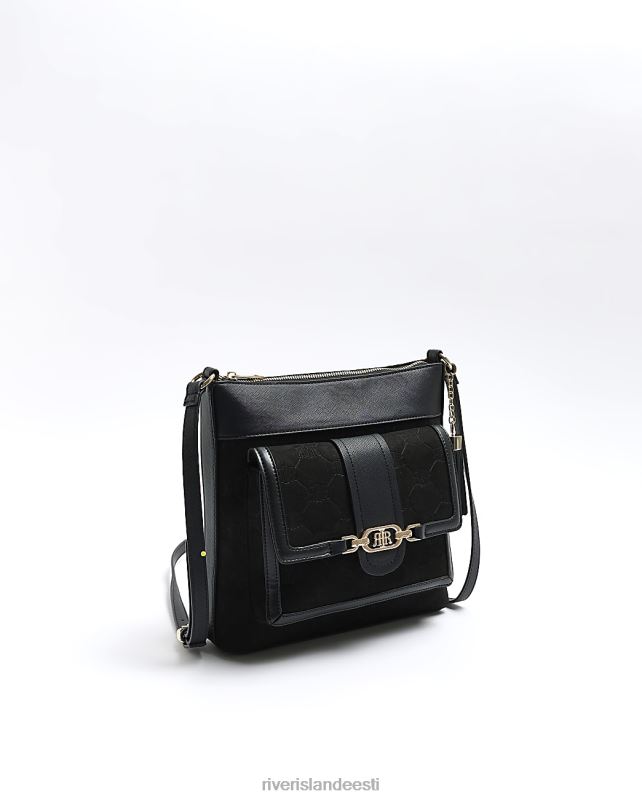 tarvikud must naised River Island risti keha kott 44TLL1269