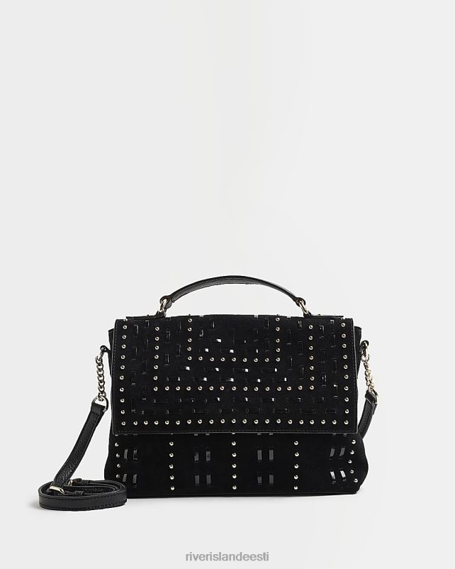 tarvikud must naised River Island seemisnaastidega risti kehakott 44TLL4928