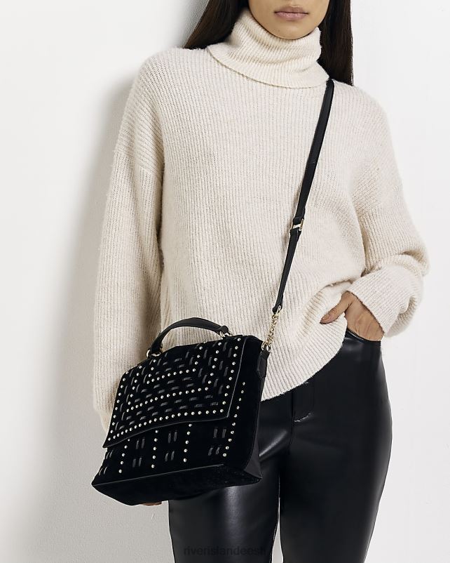 tarvikud must naised River Island seemisnaastidega risti kehakott 44TLL4928