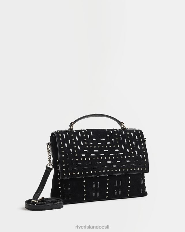 tarvikud must naised River Island seemisnaastidega risti kehakott 44TLL4928