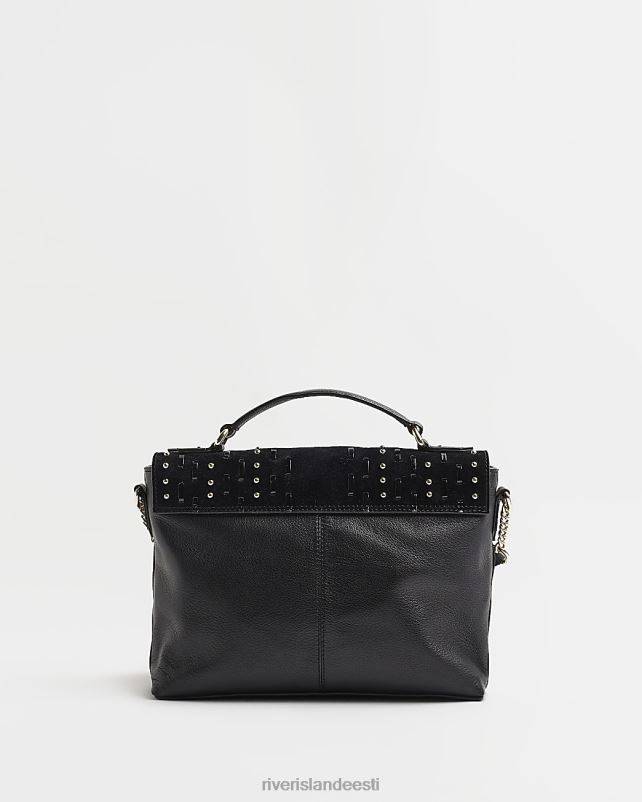 tarvikud must naised River Island seemisnaastidega risti kehakott 44TLL4928