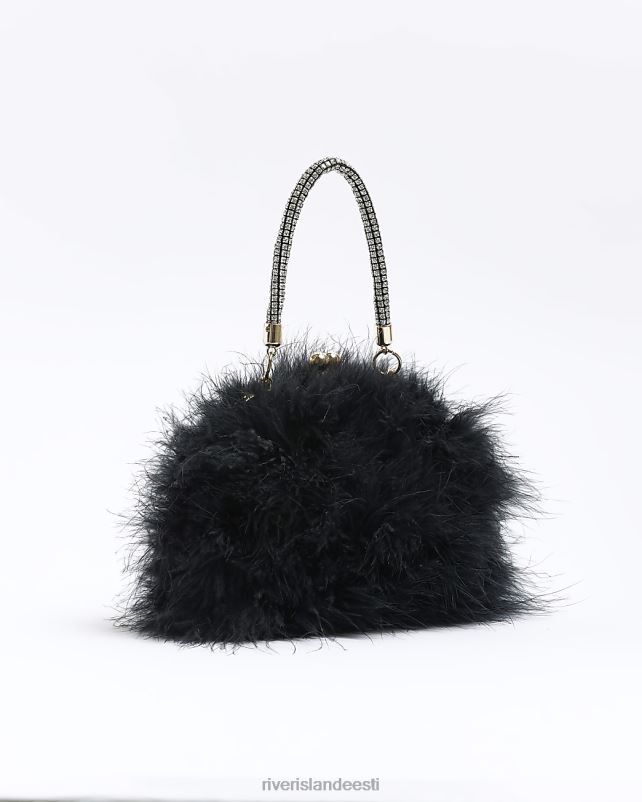 tarvikud must naised River Island sulgedega crossbody kott 44TLL4118