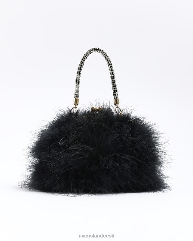 tarvikud must naised River Island sulgedega crossbody kott 44TLL4118