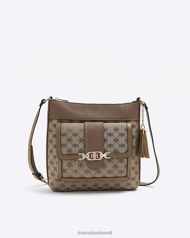 tarvikud pruun naised River Island žakaarst rist kehakott 44TLL1270