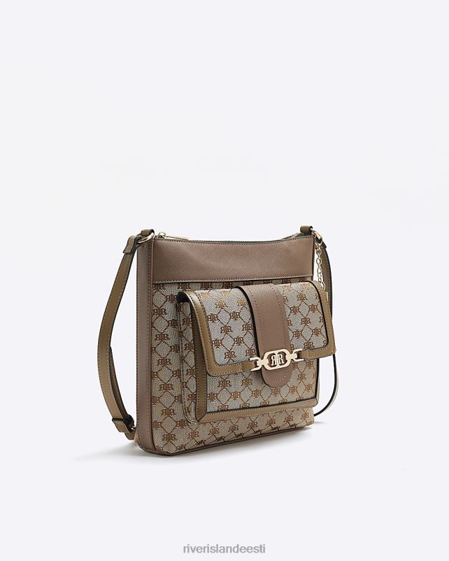 tarvikud pruun naised River Island žakaarst rist kehakott 44TLL1270