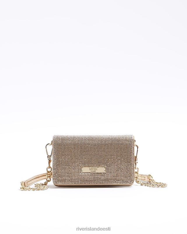 tarvikud roosa naised River Island diamante risti kehakott 44TLL3916