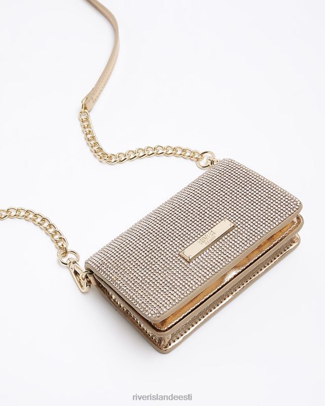 tarvikud roosa naised River Island diamante risti kehakott 44TLL3916